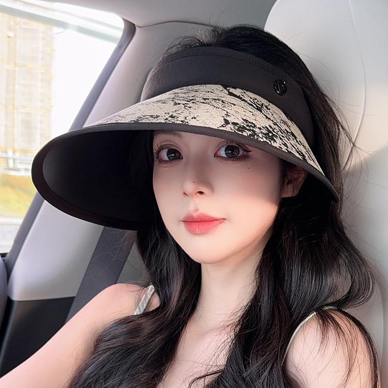 Water Ink Ink Wash Summer Sun Hat With Adjustable Fit For Face Face Small And Sunshade