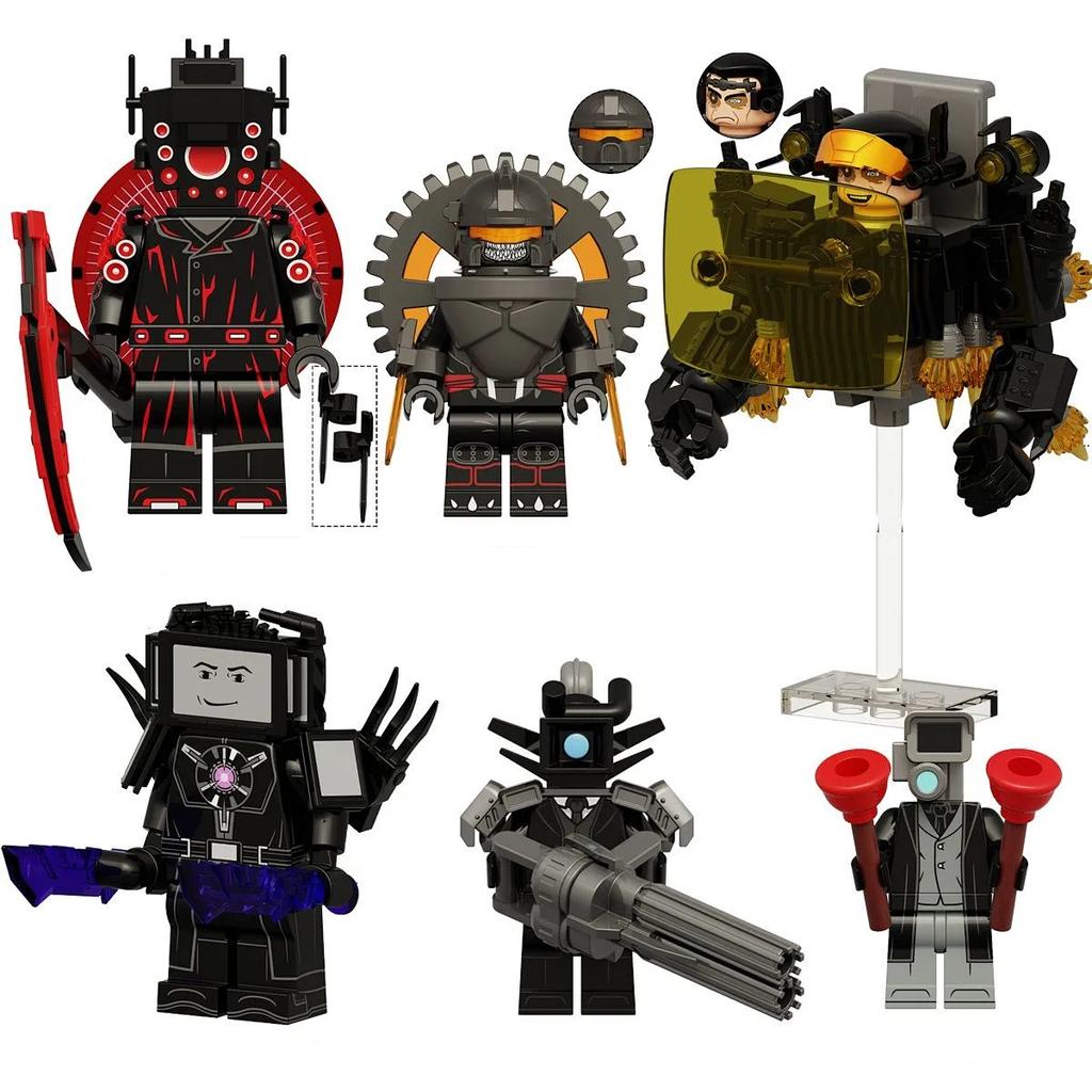 Toilet Man Building Block Toy Gift