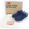 Ausgezeichnete MIUMIU New Balance Sneaker Logo Fransen-Canvas Marineblaues Canvas Damen 39 574 Gebraucht