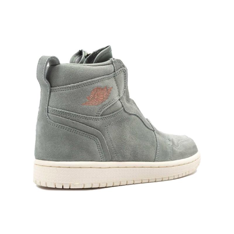 Jordan Air Jordan 1 Vintage Basketball Shoes Women's High top Gray Jordan aq3742-305