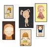 Japanisches Yoshitomo Nara Wandkunst Poster Yoshitomo Cartoon Leinwandkunst Drucke Nara Leinwand Dekor Bild Heimwanddekoration