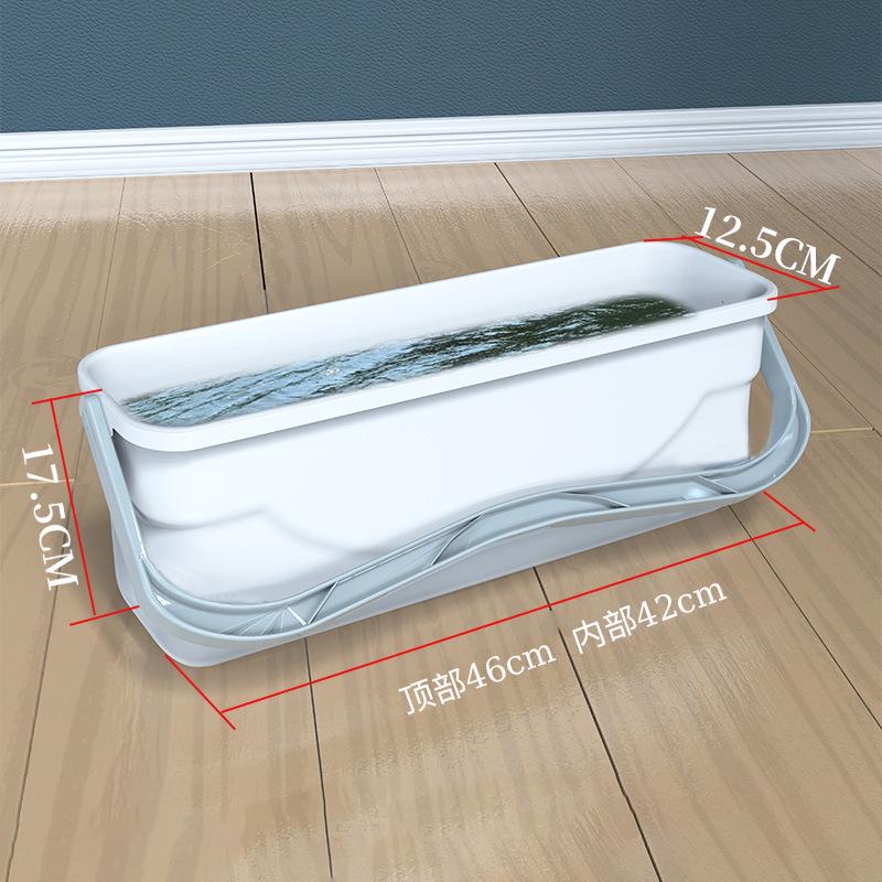 60cm Extra Large Foldable Rectangular Plastic Mop Bucket for Household Storage and Washing
