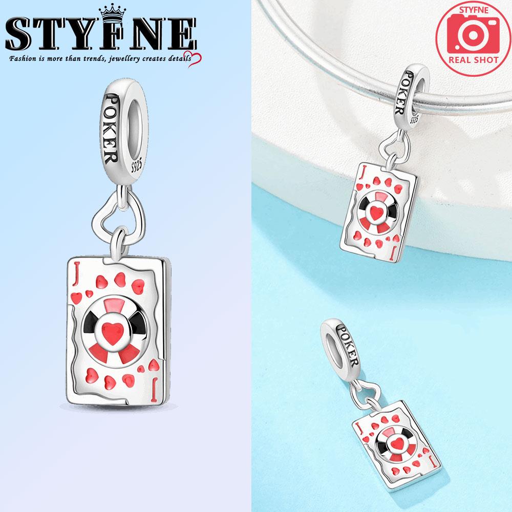 Poker Series Copper Hearts, Spades, Clown K J A 10 Charms Beads Fit 3Mm Original Bracelets Diy Jewelry Birthday Gift