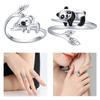 Trendy Style Animal Open Ring Simple Design Finger Jewelry Open Ring  Jewelry Collection