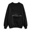 Women's Long Sleeve Crew Neck Sweatshirt with Front Zipper Pocket Casual Pullover Lightweight Comfortable Fit