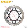 Discos de Freio Dianteiro e Traseiro RESV para Kawasaki Ninja 250R EX250 EX250R ABS 2008-2012 Ninja 250 250cc Motocicleta