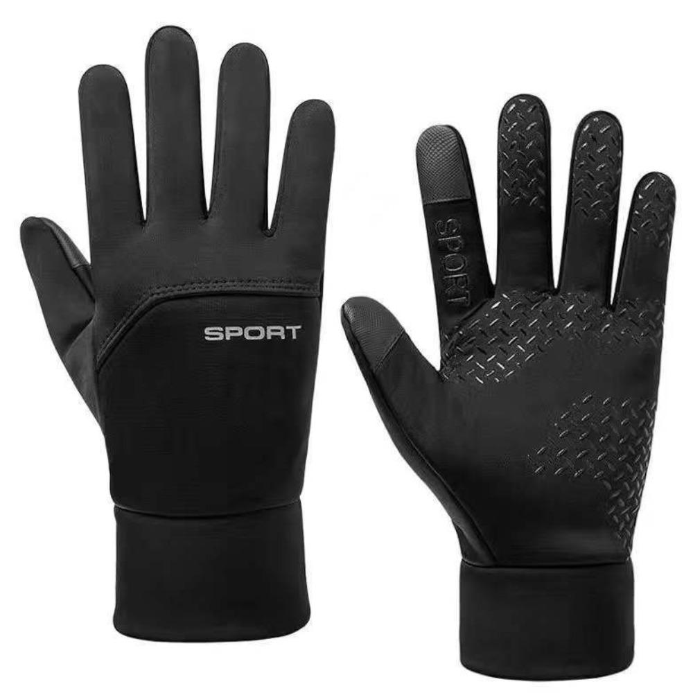 Winter warm riding gloves men's windproof waterproof outdoor electric vehicle can touch non-slip motorcycle touch gloves