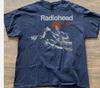 Radiohead Kid A Albums Tour Rare Navy T Shirt Short Sleeve Tee