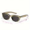 New Women's Olive Green Cat Eye Sunglasses Fashion Women Small Oval Shades Street Pography Sunshade Eyewear UV400 Glasses