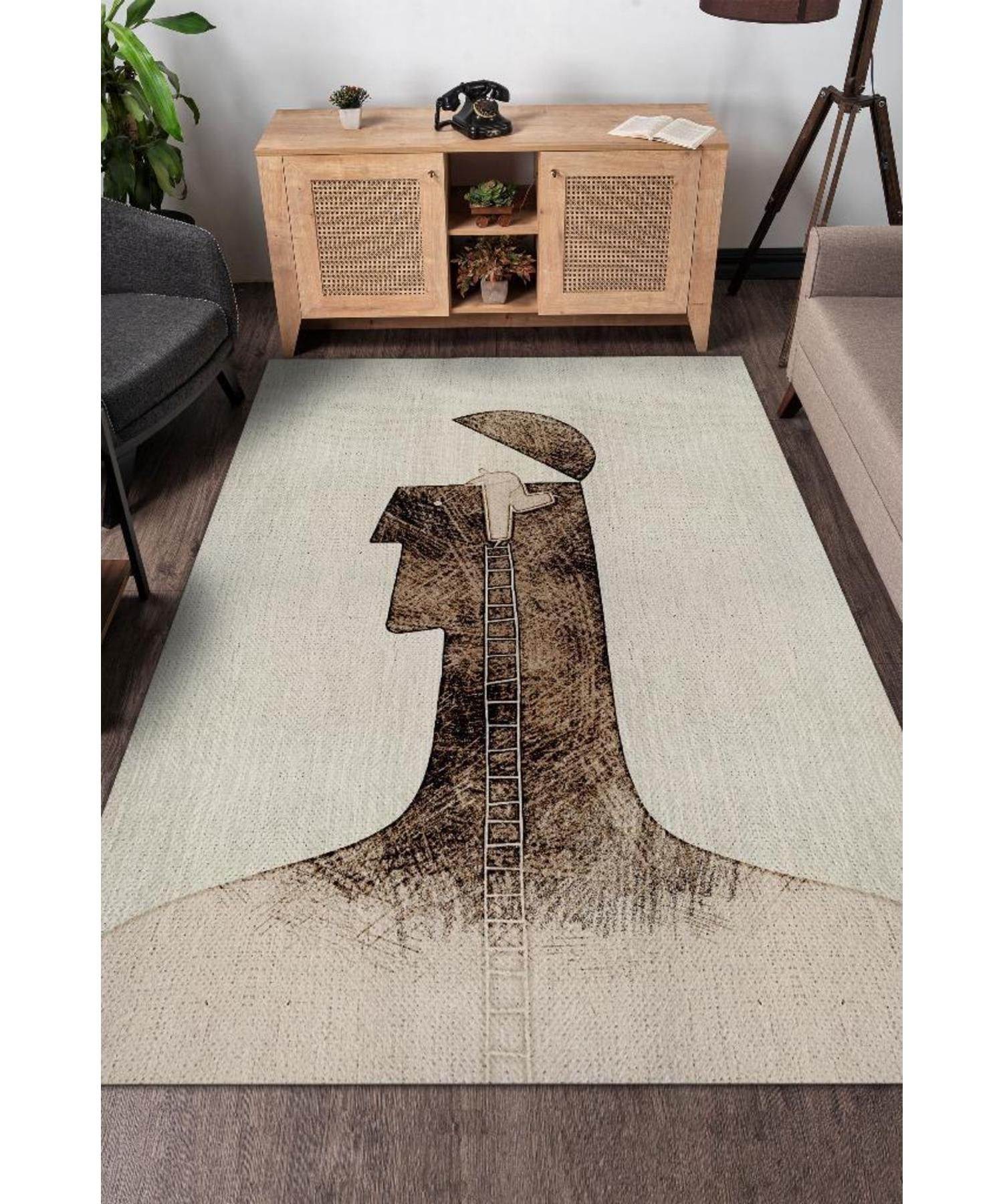 

My Mind Look Washable Non-Slip Decorative Carpet With Cotton Woven Base