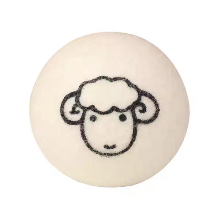 Wool Dryer Balls - Felt Laundry Balls for Efficient Drying