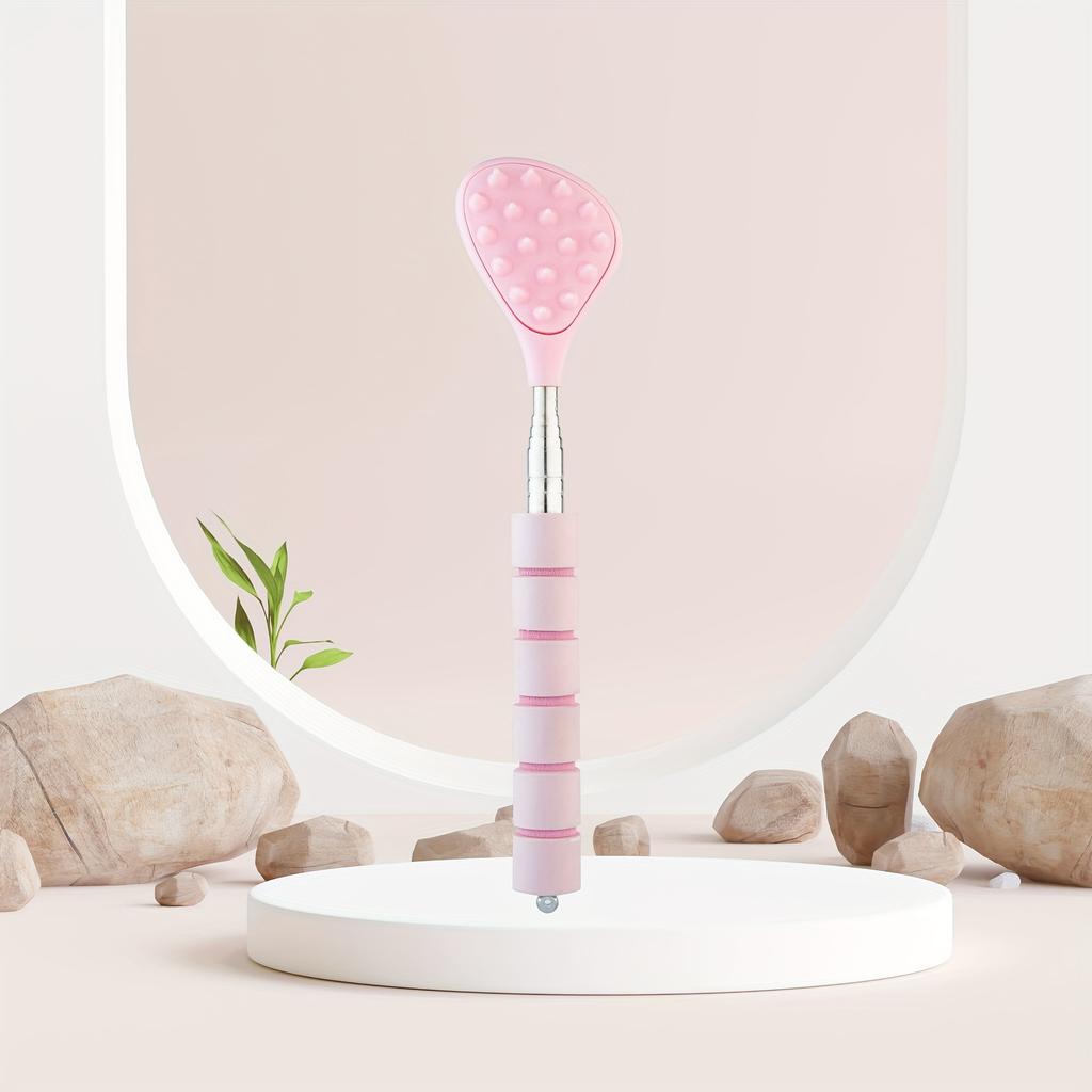 Multi-Color Telescopic Handle Pet Massage Comb, Cat Soothing Itch Brush, Durable Metal and Plastic Grooming Tool for Enhanced Pet Health and Comfort