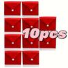 1-12pcs Christmas Chair Covers Decor Santa Claus Red Hat Chair Cap Kitchen Dining Chair Slipcovers Sets For Christmas Holiday