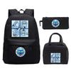 Demon Hunters Printed Children's Backpack Three-piece Campus Fashion Primary and Secondary School Students Large Capacity School Bag