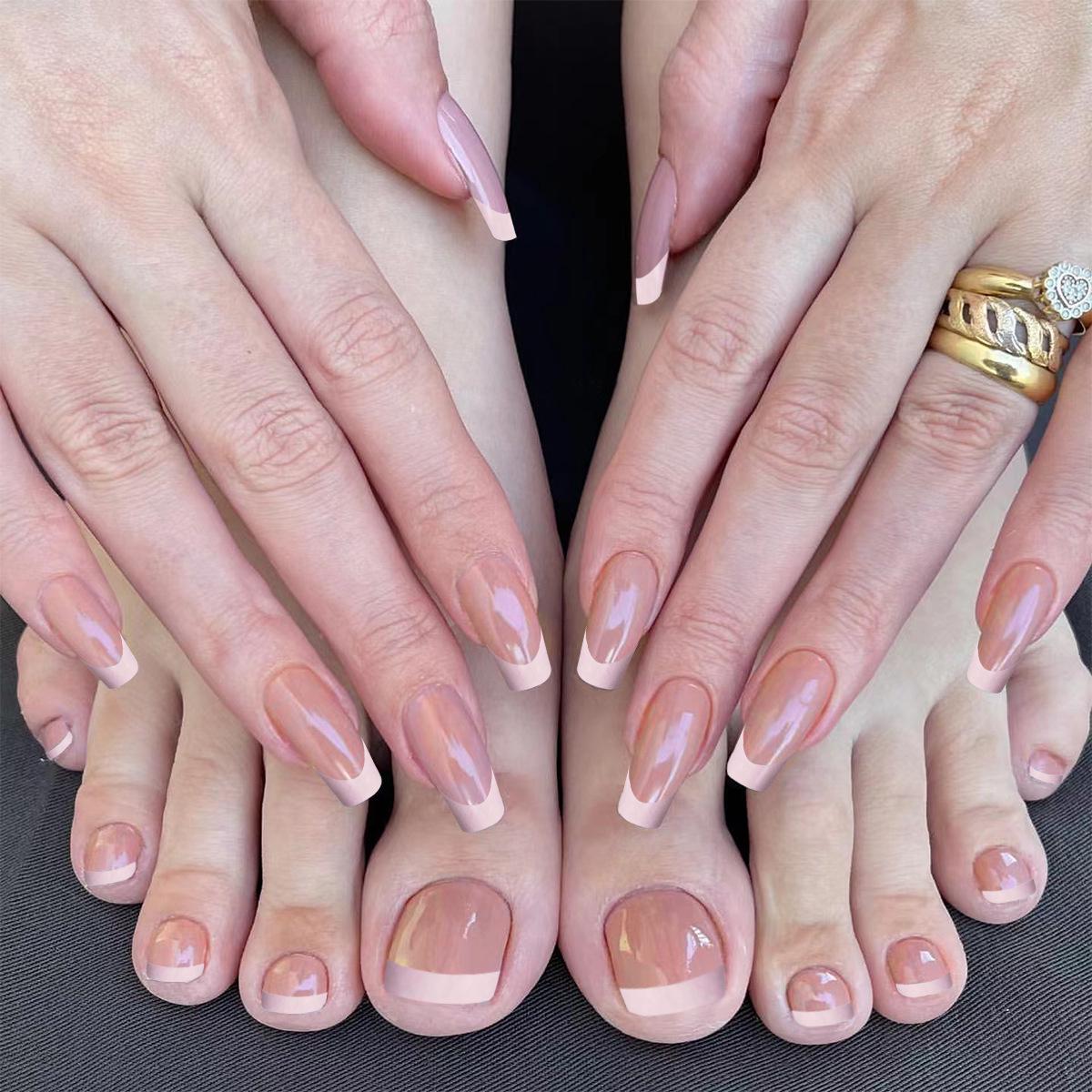 Hot Selling Wearable Manicure Patches - Hand & Foot Fake Nail Set