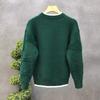 Autumn Winter Fashion Round Neck Long Sleeve Solid Sweaters Men's Clothing Casual All-match Warm Simplicity Knitting