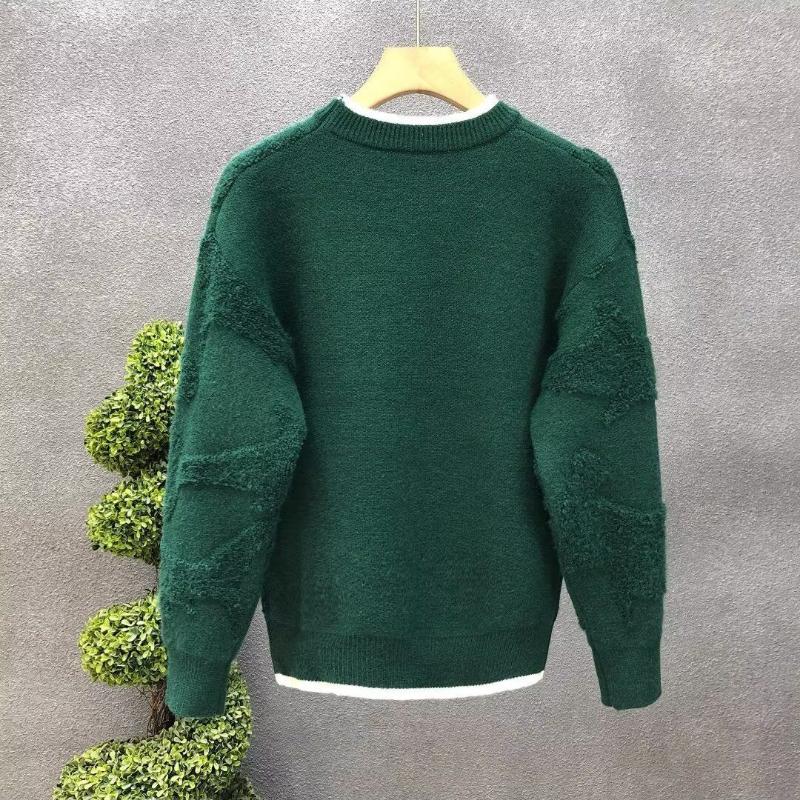 Autumn Winter Fashion Round Neck Long Sleeve Solid Sweaters Men's Clothing Casual All-match Warm Simplicity Knitting