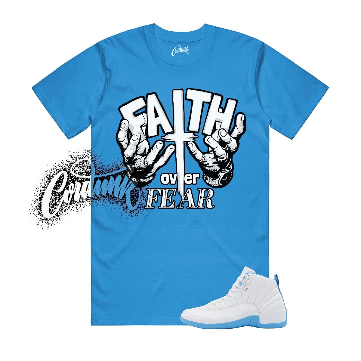 12 Melo White University Blue Emoji T Shirt Match Match FOF S