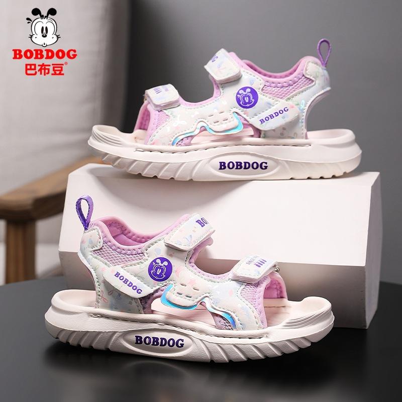Babu bean boys sandals summer new children open-toed beach shoes soft sole non-slip girls fashion sports sandals