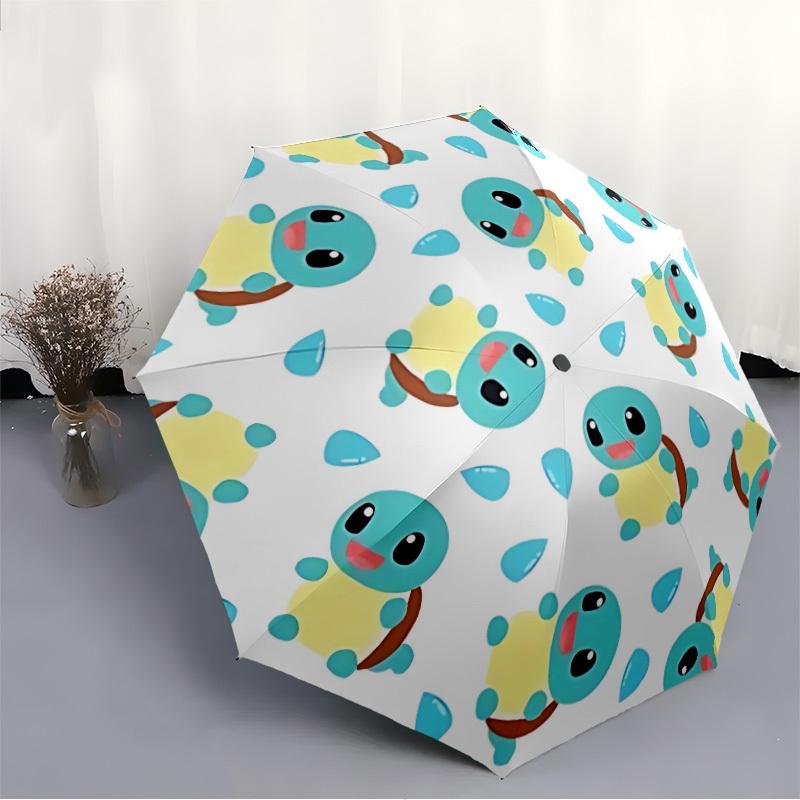 1pc Squirtle Automatic Umbrella 8-Bone Design Compact Gear for Outdoor Travel, Perfect Gift for Friends or Family yy250829177