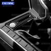 Soft Carbon Fiber Gear Shift Card Slot Start Stop Button Frame Sticker for Volkswagen Polo 2021 2022 2023 2024 2025 2026 LHD RHD