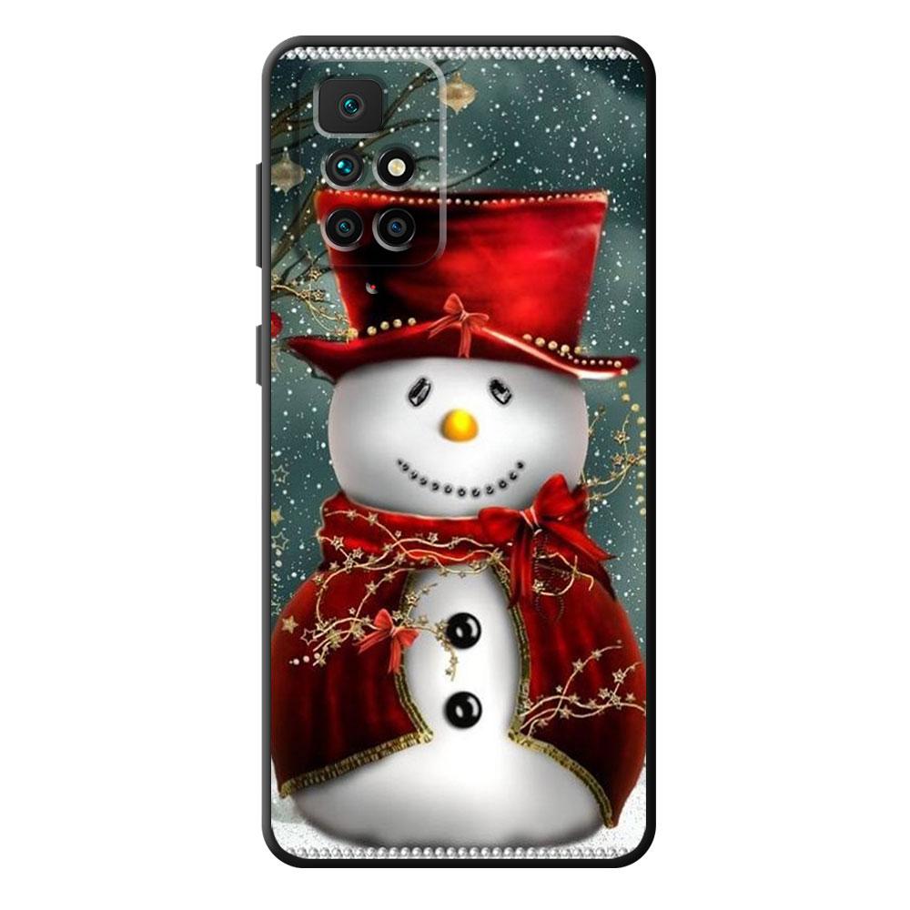 

Snowman Merry Christmas Bumper Back Silicone Case for Realme 6s Narzo 9i 8i 5s V25 5 8 9 Pro 6 7i 7 6Pro 9Pro 8Pro 9 5G SE bag Realme 9 5G