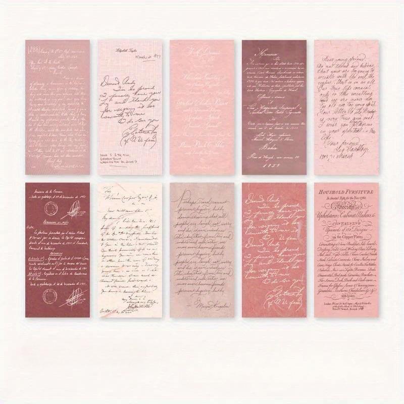 30pcslot Memo Material Paper Pads Gentle Soft Junk Journal Scrapbooking Cards Retro Background Decoration Paper