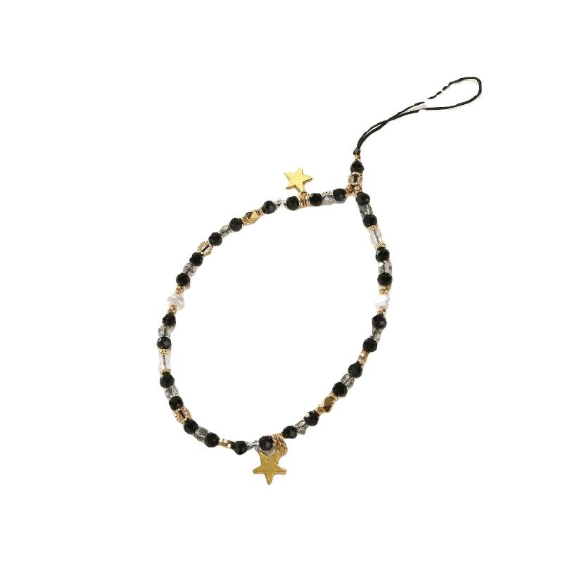 Mobile Phone Chain Five-Pointed Star Pendant Beaded Telephone Lanyard Rope For Women Jewelry