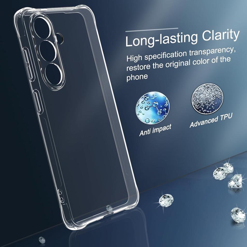Clear Case for Samsung Galaxy S26 Edge S25 Ultra S24 Plus S23 Fe S22 S21 S20 A57 A37 A17 A07 A56 A16 A06 A26 A36 5G A55 A35 A25 A15 A05 Phone Cover