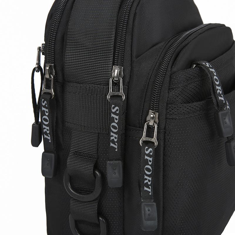 Nylon Men's Handbag Simple Travel Multifunctional Chest Bag Portable Shopping Carry-on Small Bag Crossbody Single Shoulder Shoulder Bag