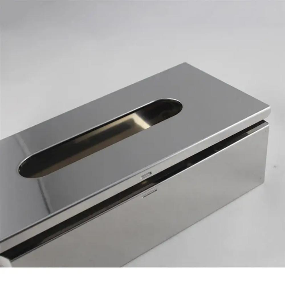 Wet Tissue Box Stainless Steel Modern Desktop Seal Tissue Case Modern Waterproof Metal Tissue Dispenser for BathroomKitchen Gift