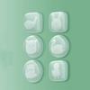 6Pcs Invisible Silicone Anti-Colion Stiers Round Dot Pad Self-Adhesive Cabinet Door Protection Pads Noise Reduction Particles