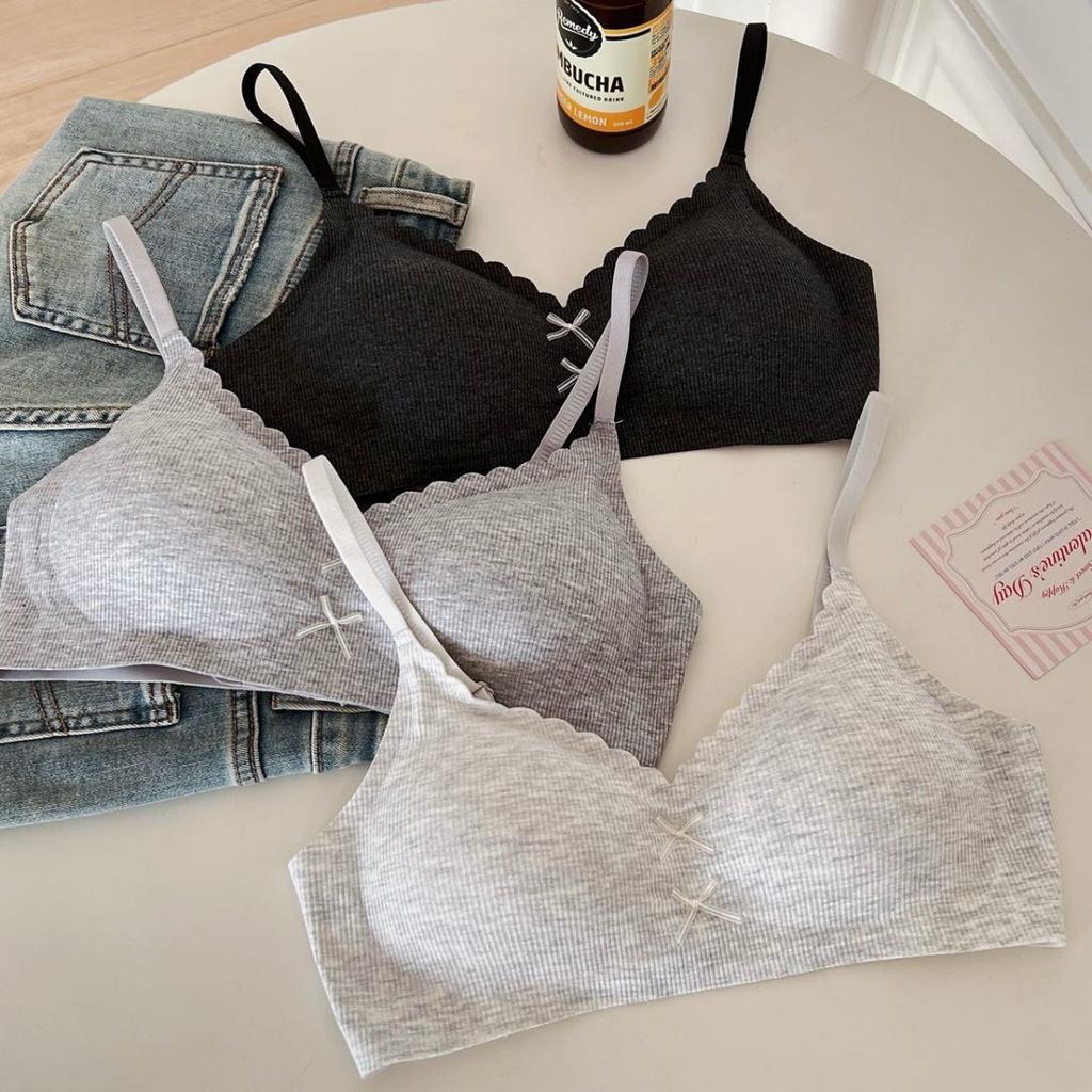 Korean seamless nude underwear women's small breasts gather thin styles without steel rings, jelly closed breasts, upper support, anti-sagging bra