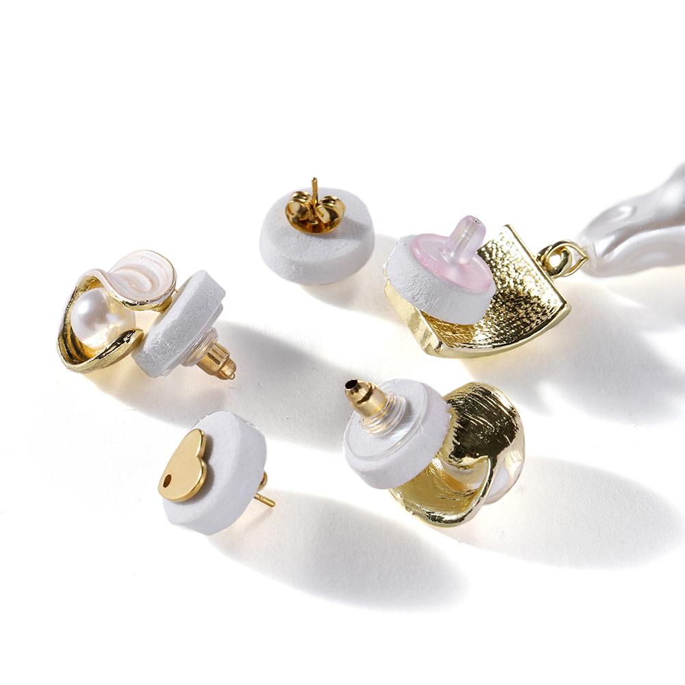 200/500 Stück 12mm Ohrstecker Schaumstoff Stoßfest Anti-Druck-Pads Ohrringe Karte Schutzmatte für DIY Ohrring Schmuckherstellung Zubehör