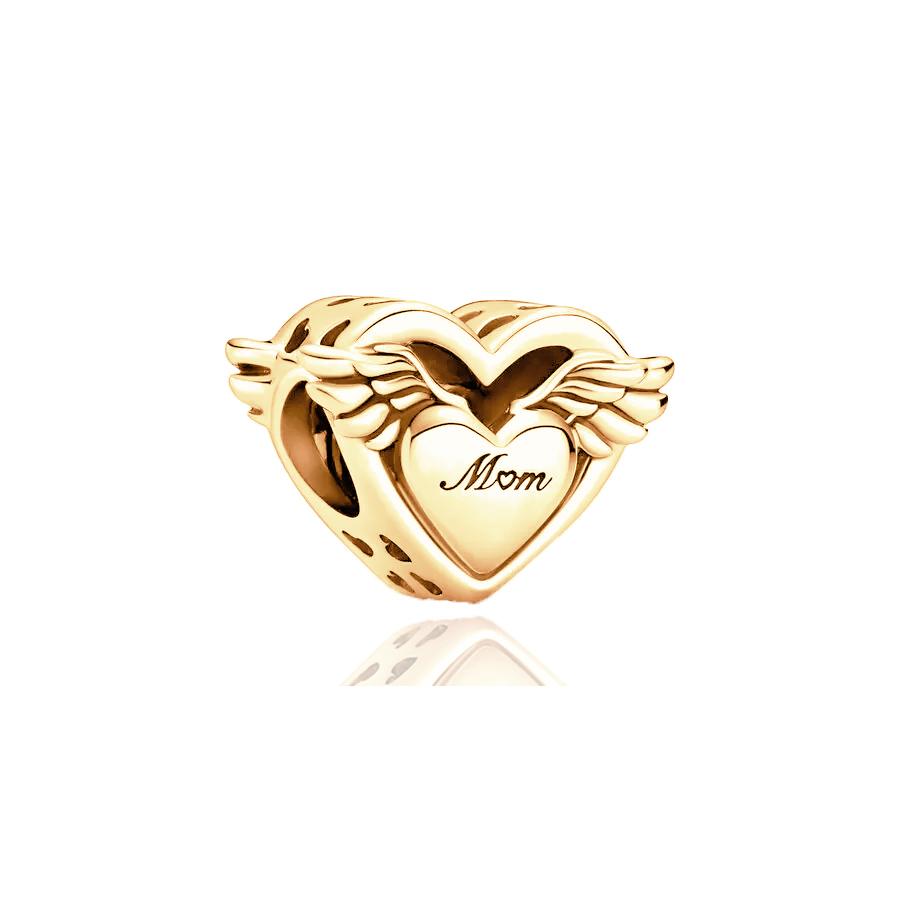 NEW Sparkling DIY Gold Serise Plating Flower Charm Clip Paw Heart Family Bead Fit European Silver Bracelet Jewelry Gift