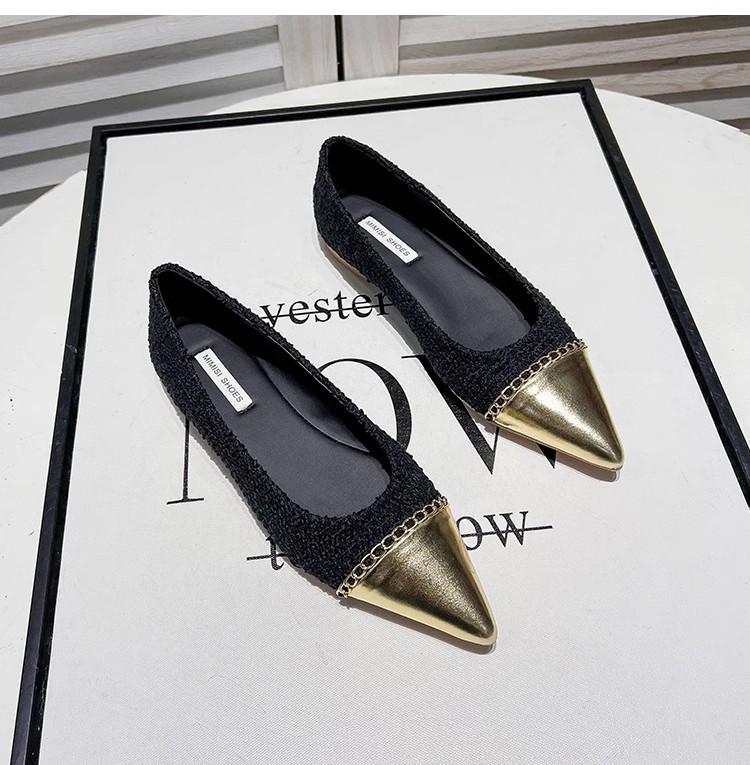 

Fashion Flat Shoes for Women 2025 Spring and Autumn Pointed Toe Women New Retro Plus Size Women s Shoes 42 43 44 Ladies Shoes 32 чёрный