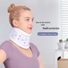 Gangsheng Adjustable White Cervical Spine Support Brace - Breathable Neck Fixation 