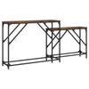 VidaXL Tables console gigognes 2 pcs chêne fumé bois d'ingénierie 837804