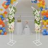 2-Pack Arched Wedding Stands,Steel Tube Floor Standing Arch(11lbs Capacity),Easy Assembly Brackets For Party & Holiday DIY Decor