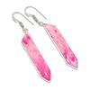 Natural Pink Scolecite Gemstone 925 Sterling Silver Jewelry Earring 2.40" K1N33