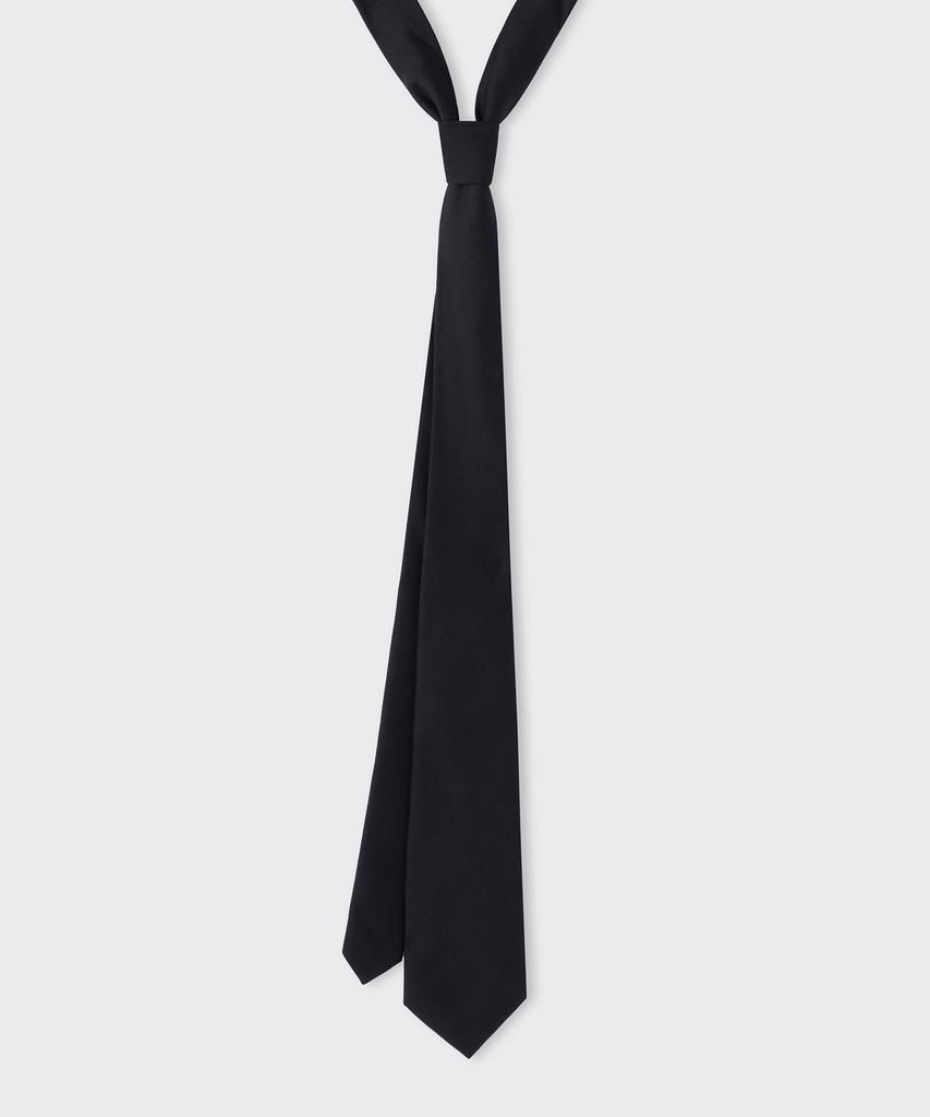 MUSINSA STANDARD Wool Standard Solid Tie [Black]