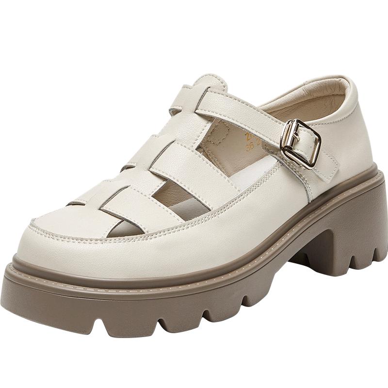 ZHR Women s Platform Woven Style Sandals BK72 37