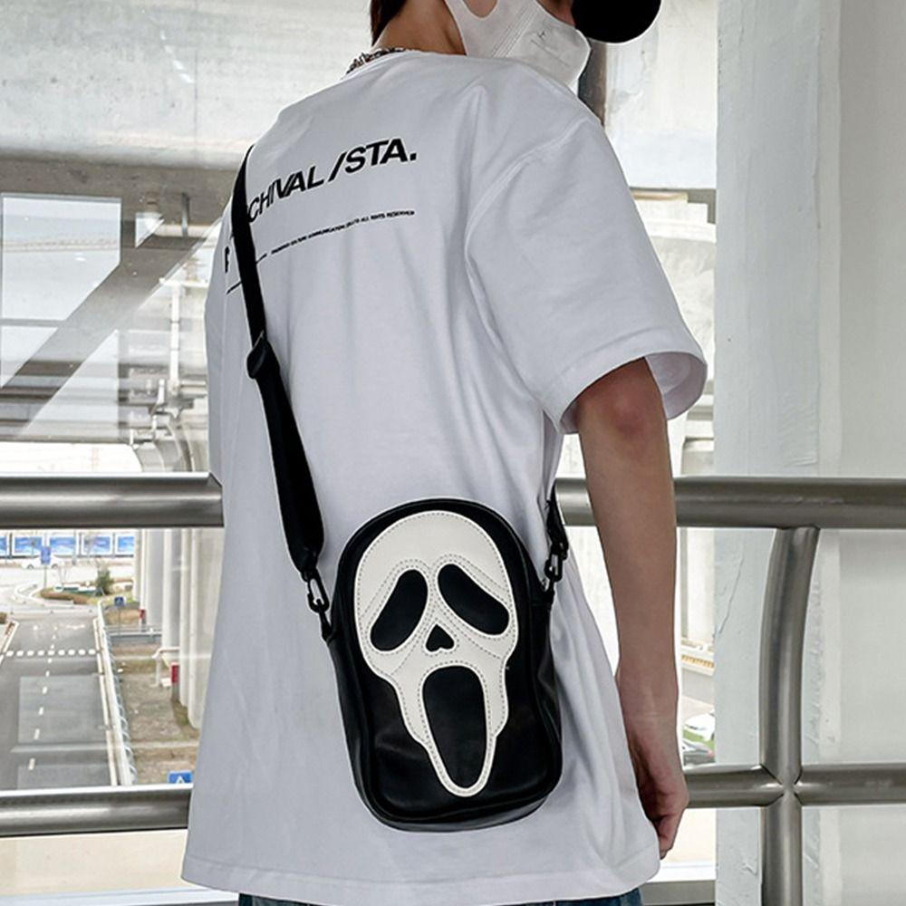 Korean Style Devil Ghost Shoulder Bag Small Bag Skull Crossbody Bag Casual   Travel