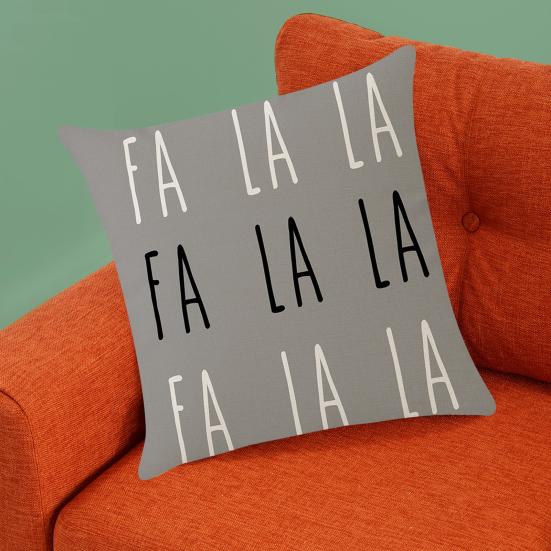 Throw Pillowcase Santa Linen Comfortable Claus Snowflake Christmas Tree Print Touch Christmas Pillow Cover Bedside