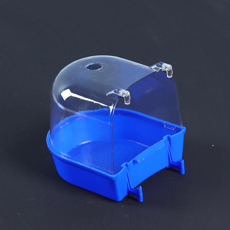 Grande Boîte de Bain Transparente pour Perruches Ondulées, Calopsittes, Inséparables, Perruches - Jouets et Fournitures pour Petits Oiseaux.