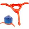 Foldable Canister Stand Orange Stove Tripod Outdoor Stove Flat Gas Tank Holder for Outdoor Picnic Cooking