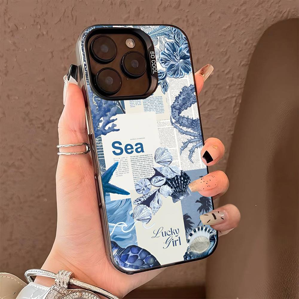 

GETO SEA phone case for iPhone 17 17Air 16 15 14 13 12 11 Pro Max Plus Colorful Silver iPhone 13 Pro Max