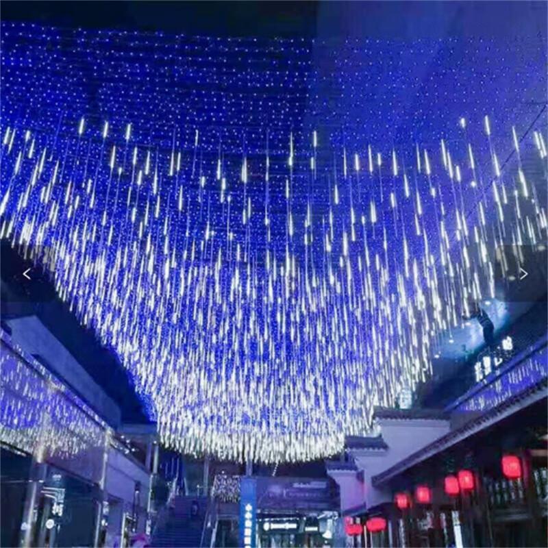 Solar LED Meteor Shower String Lights