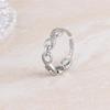 Korean Infinite Love Diamond Chain Ring with Creative 8-Character Infinity Design