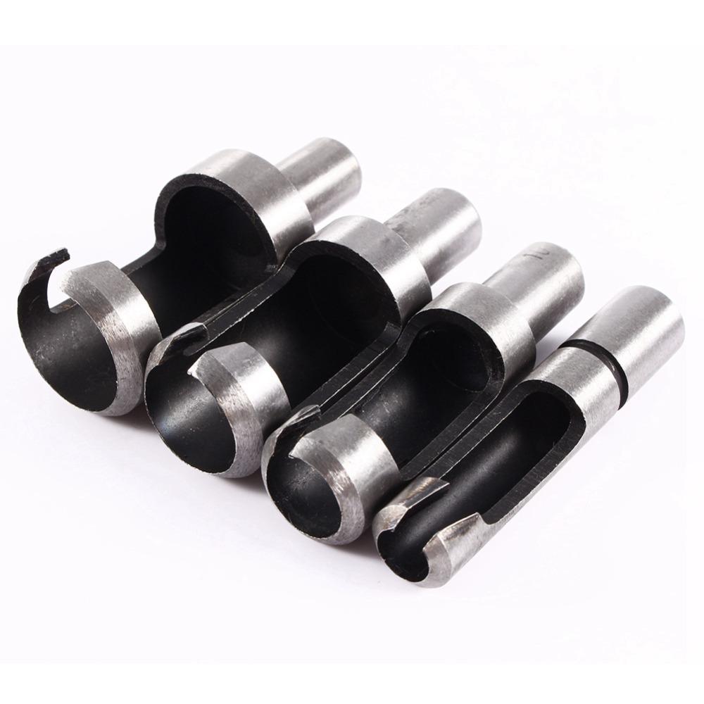 8pcs High Carbon Steel Wood Plug Cutter Straight HSS Drill Bits Chamfer Drill Bits Woodworking